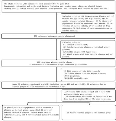 Preliminary Study of Subclinical Brain Alterations in Patients With Asymptomatic Carotid Vulnerable Plaques Using Intravoxel Incoherent Motion Imaging by Voxelwise Comparison: A Study of Whole-Brain Imaging Measures